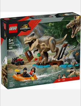 LEGO Jurassic World T. rex River Escape 76975 Dinosaur Boat ATV 199 pcs