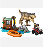 LEGO Jurassic World T. rex River Escape 76975 Dinosaur Boat ATV 199 pcs