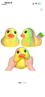 Sunny Days Jumbo Squeezy Ducks - random Tye dye configuration