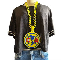 Club America Mexico City Soccer 3D Printed Statement Chain & Pendant