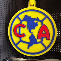 Club America Mexico City Soccer 3D Printed Statement Chain & Pendant